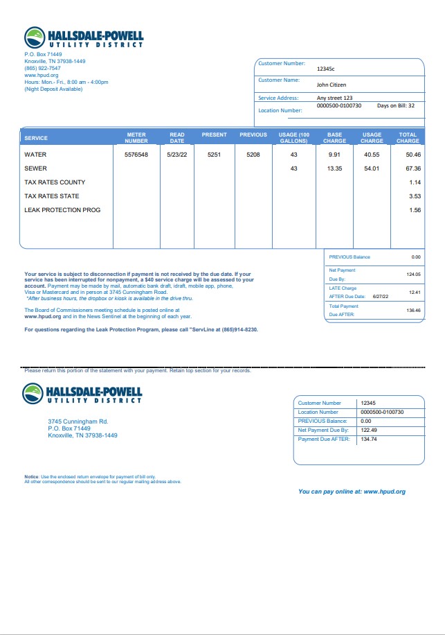  Minol USA business utility bill 